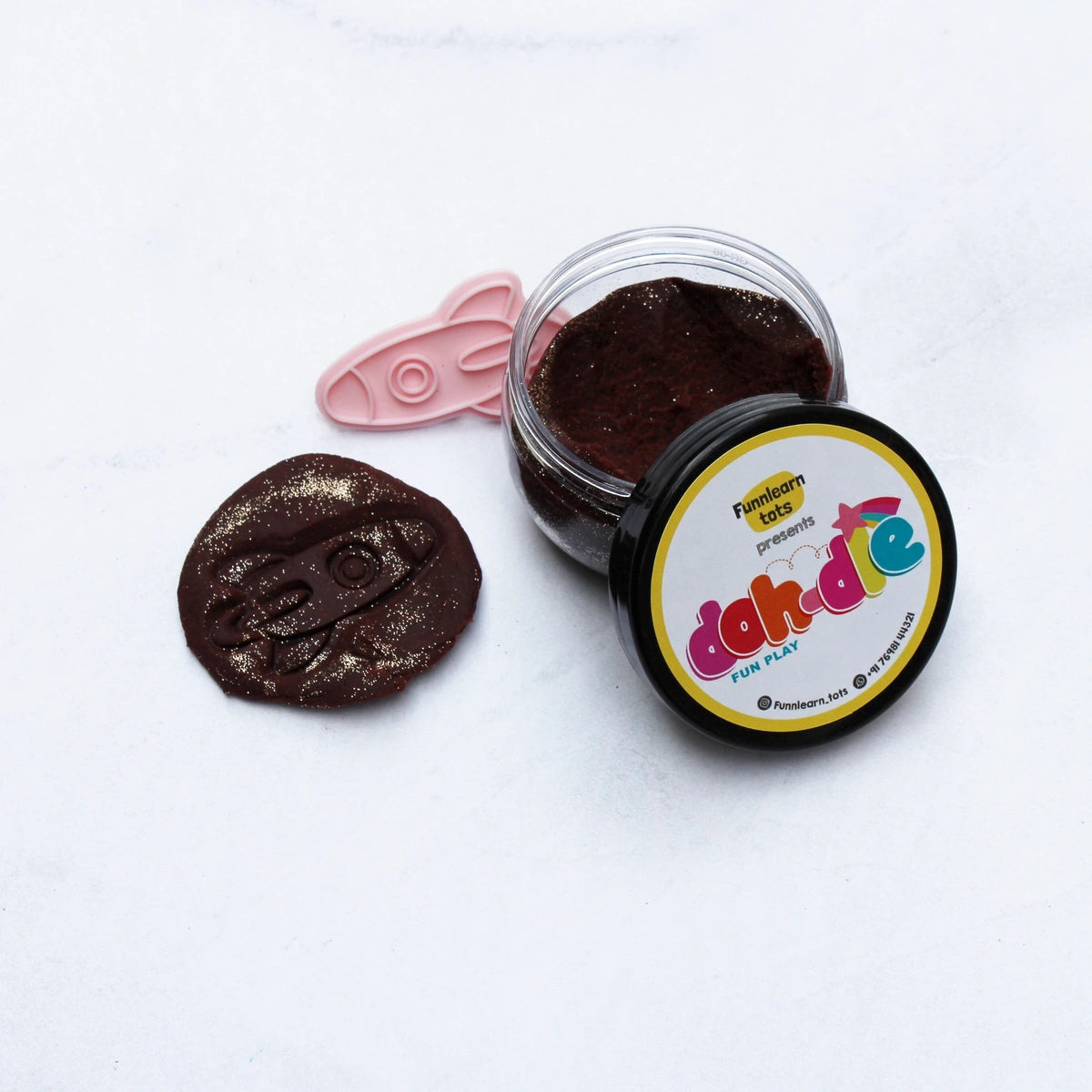 Brown 1pc – Glitter Dohdle Playdough