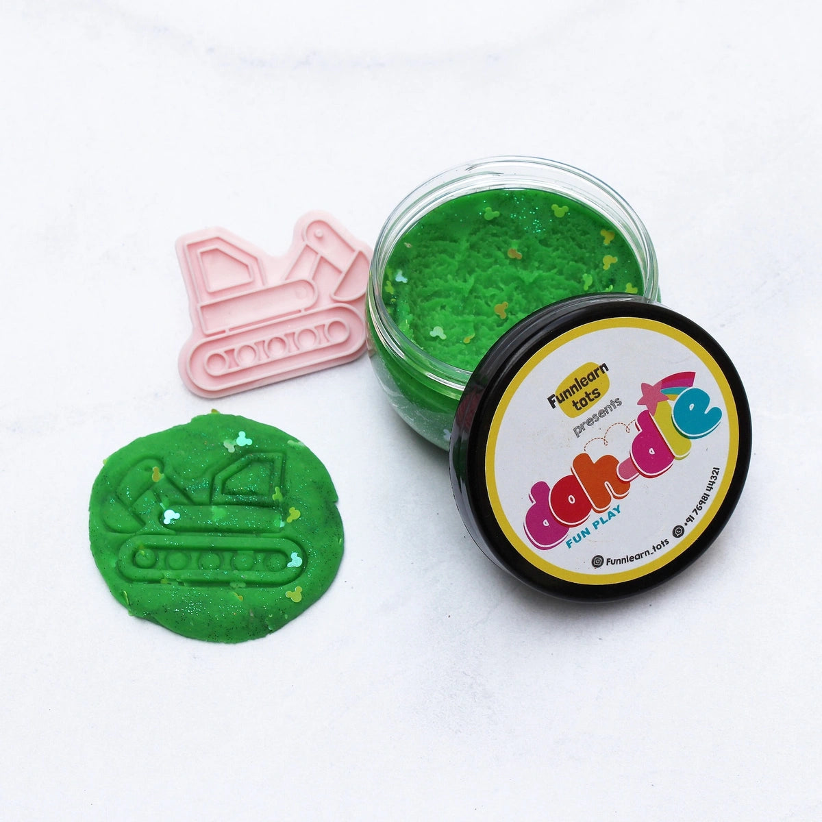 Green 1pc – Glitter Dohdle Playdough