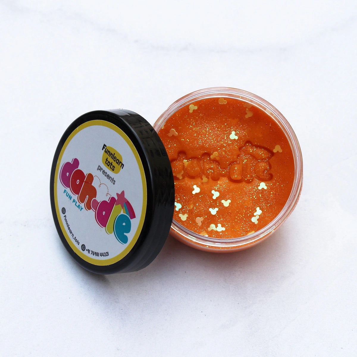 Orange 1pc – Glitter Dohdle Playdough