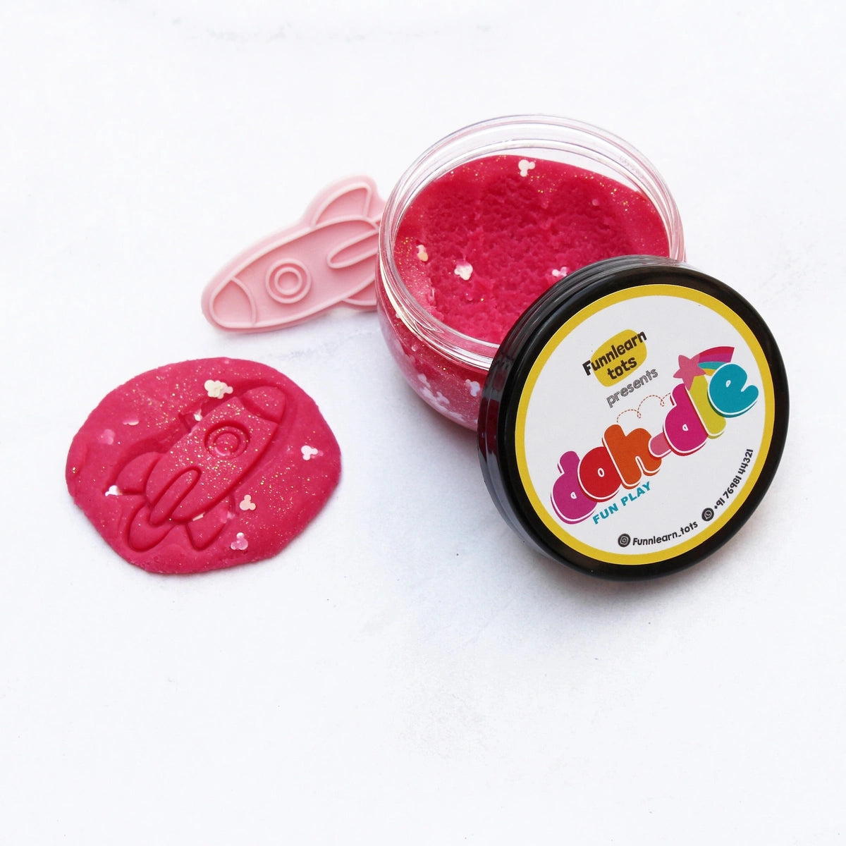 Pink 1pc – Glitter Dohdle Playdough