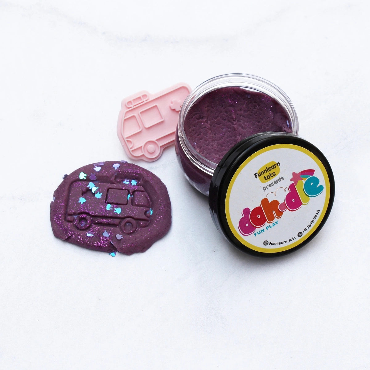 Purple 1pc – Glitter Dohdle Playdough