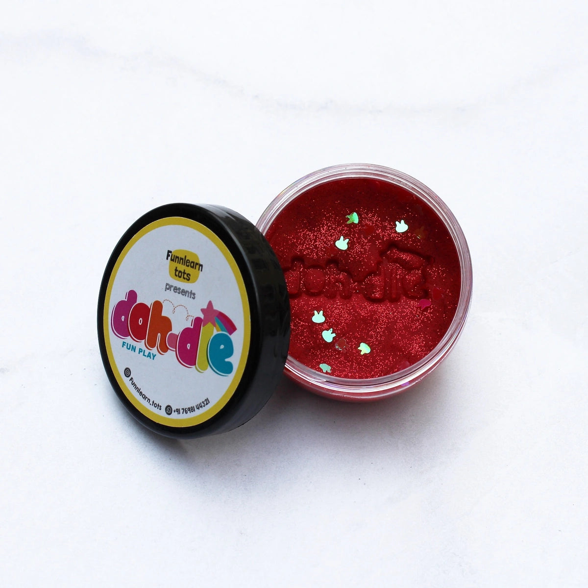 Red 1pc – Glitter Dohdle Playdough