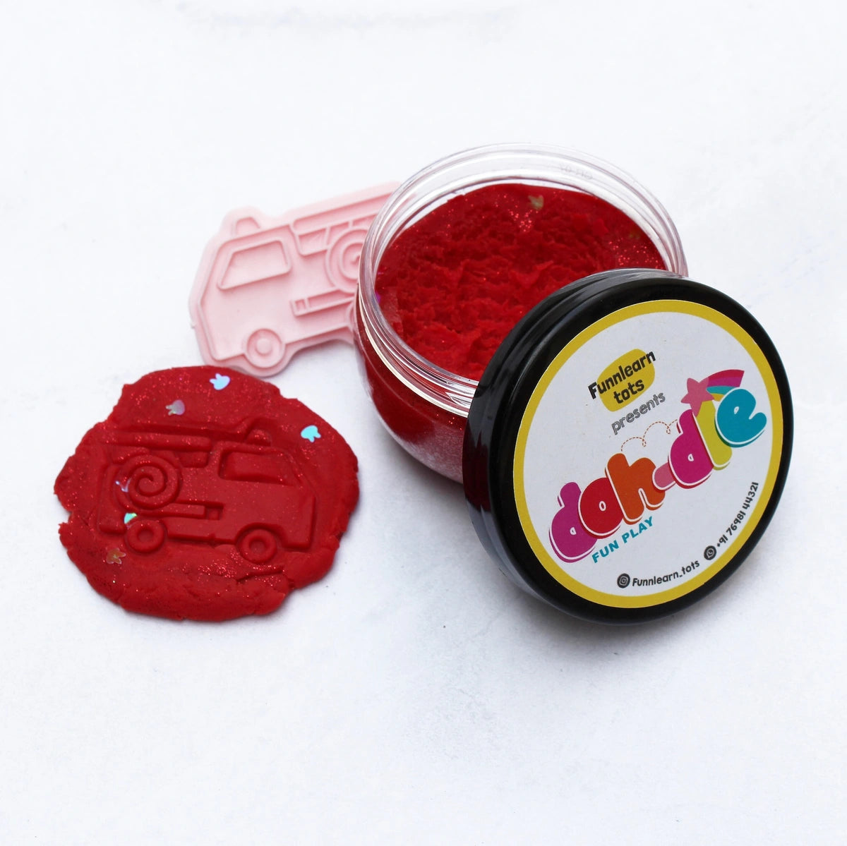 Red 1pc – Glitter Dohdle Playdough