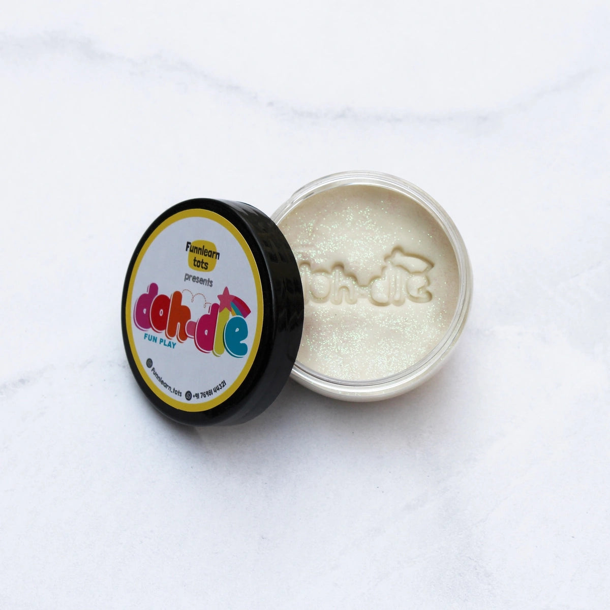 White 1pc – Glitter Dohdle Playdough