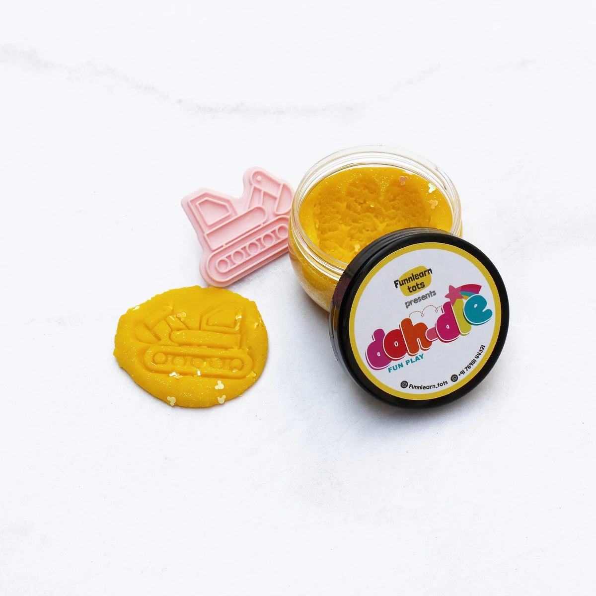 Yellow 1pc – Glitter Dohdle Playdough