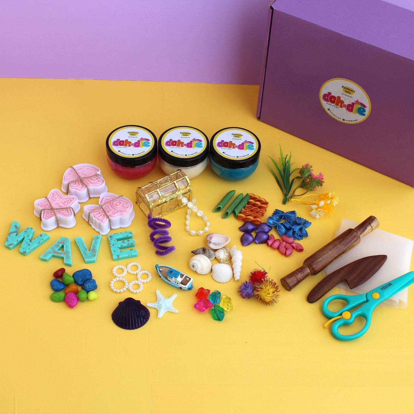 Ocean Treasures – Ocean Theme Dohdle Playdough Kit