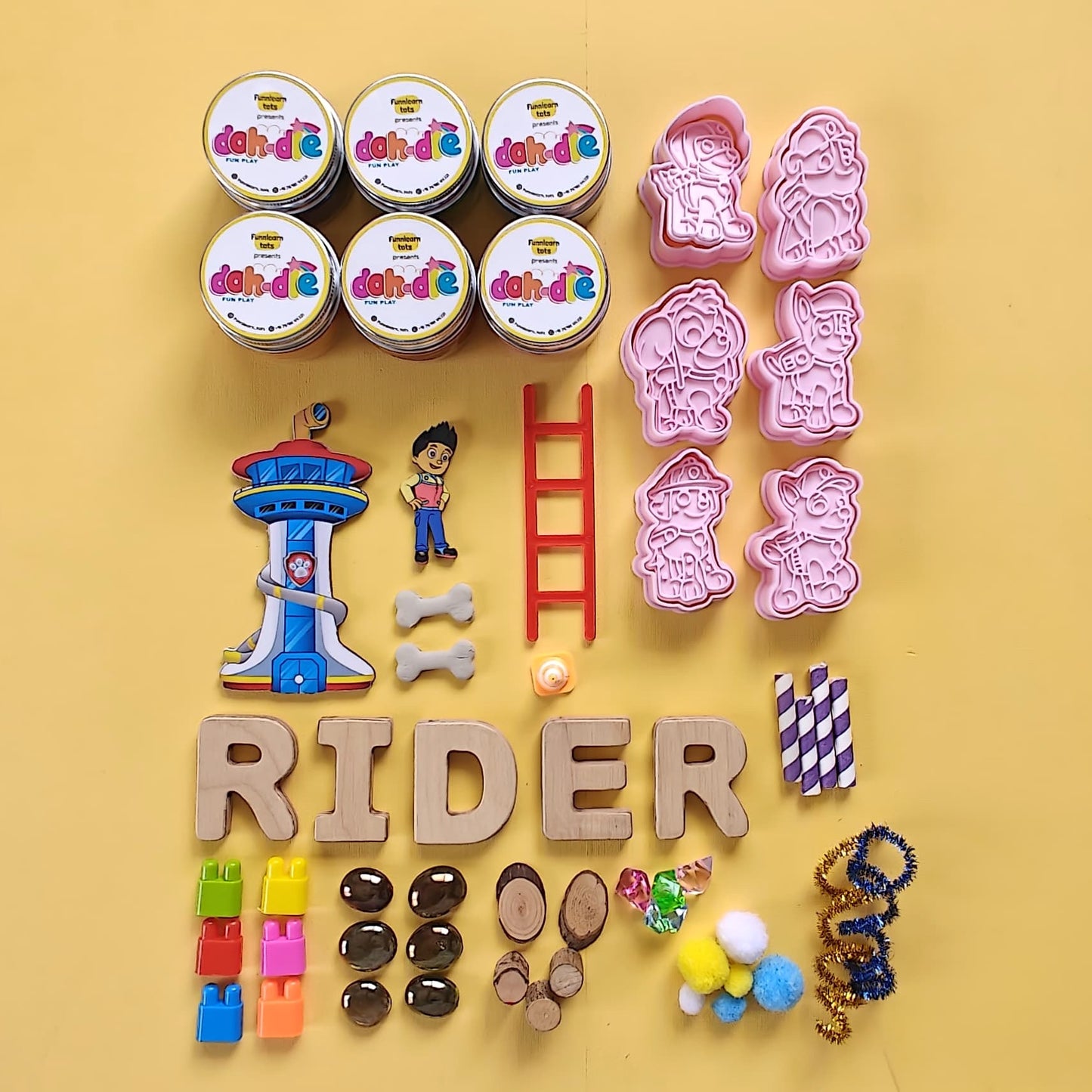 Rescue Team Paw Patrol Theme Dohdle Playdough Kit