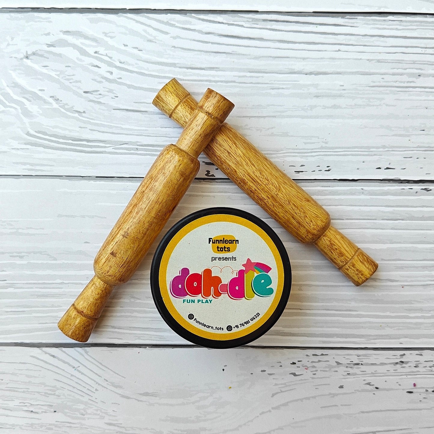 Wooden Rolling Pin – Dohdle Playdough