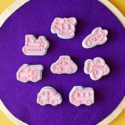 Transport Vehicles (Wheels in the Town) Theme Stamp Cutters – Dohdle